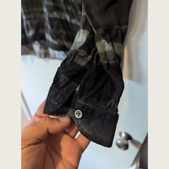 BOGLIOLI - 100% Viscose patterned pull-on shirt - Sz 40 / 15.75 - Picture 5 of 9